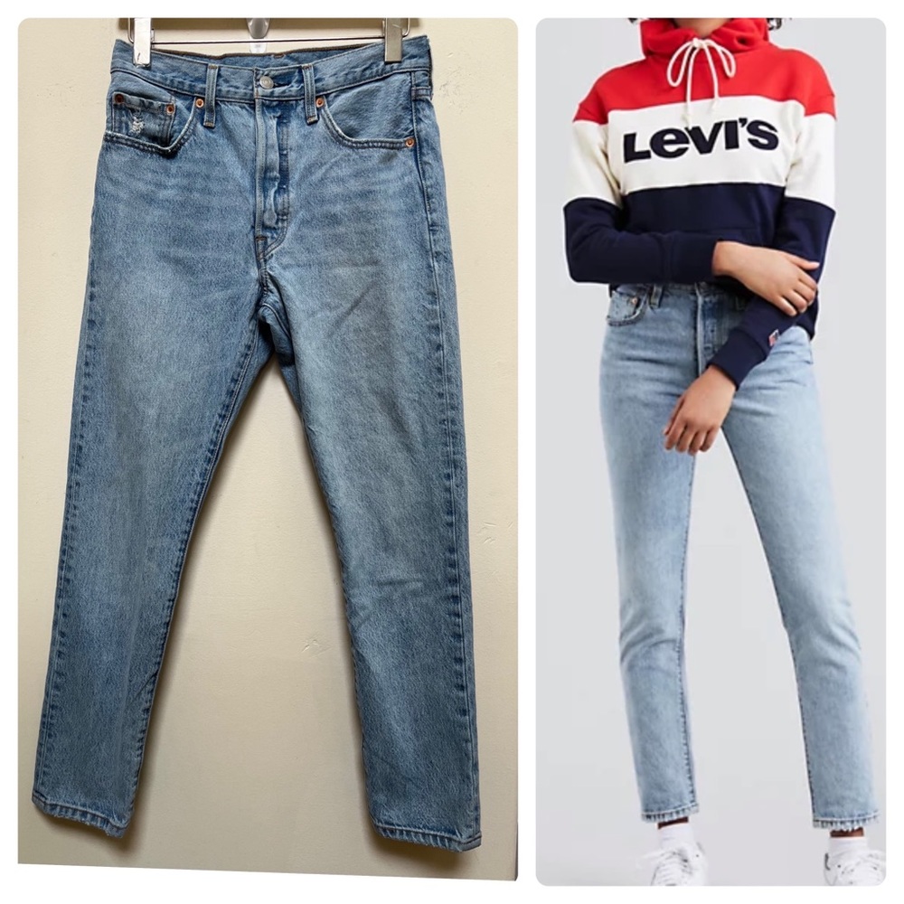 Levi’s Premium 501 Button Fly Sleek Skinny Jean Style 295020026 See Description